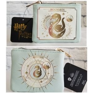 Harry Potter Slytherin Hogwarts School Witchcraft & Wizardry Coin Pouch Wallet